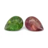 6.34ct Pair Pear Pink/Green Tourmaline