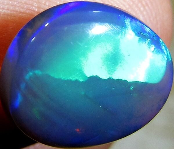 DOUBLE SIDED Good Royal Blue Black Crystal Opal A 819A
