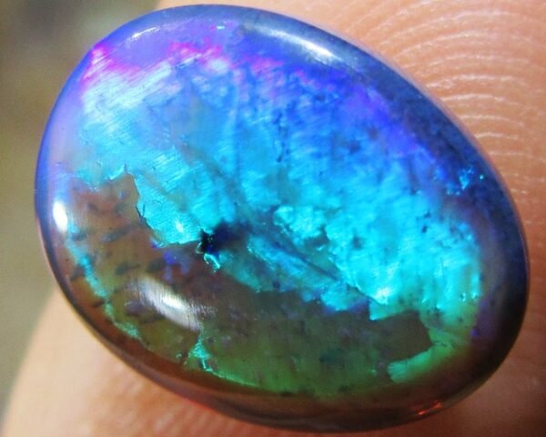 551ca3a184040 DOUBLE SIDED Good Royal Blue Black Crystal Opal A 819A
