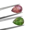 6.34ct Pair Pear Pink/Green Tourmaline