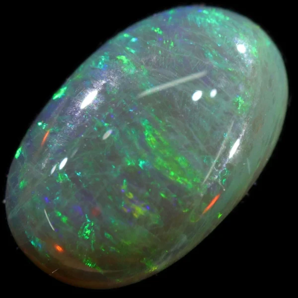 Mintabie black crystal opal gemstone