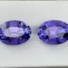 24.69 fancy carat Natural Tanzanite pair.