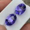 24.69 fancy carat Natural Tanzanite pair.