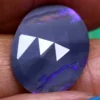 3.30 Cts Faceted Black Opal potch LO-9806 Lightningopals