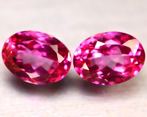 Pink Topaz 16.00Ct 2Pcs Natural IF Pink Topaz ER359/A35