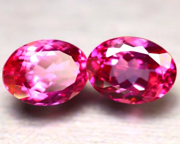Pink Topaz 16.00Ct 2Pcs Natural IF Pink Topaz ER359/A35