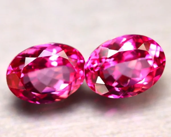 Pink Topaz 16.00Ct 2Pcs Natural IF Pink Topaz ER359/A35